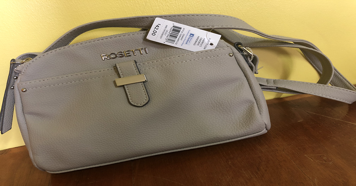 Jute Handbag, Rosetti, Purse, Handbag, Shoulder Bag, Faux Leather, Woman's  Gift